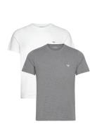 2 Pack Top Tops T-Kortærmet Skjorte Grey Emporio Armani