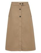 Mmmarti Yarar Skirt Skirts Knee-length & Midi Skirts Beige MOS MOSH