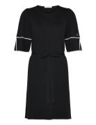 Mathea Contrast Dress Kort Kjole Black BUSNEL