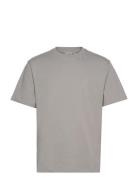 Orbit Emb T-Shirt Tops T-Kortærmet Skjorte Grey Daily Paper