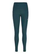 Road High Waist Tight Sport Running-training Tights Green Asics