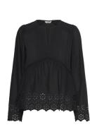 Belizia-M Tops Blouses Long-sleeved Black MbyM