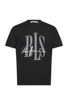 Signature T-Shirt Designers T-Kortærmet Skjorte Black BLS Hafnia