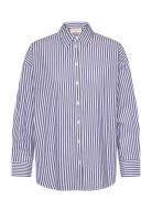Shirt From Freequent In A Light Material With Stripes. The Shirt Has A...