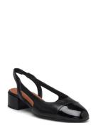 Sling Back Shoes Sling Backs Heeled Slingbacks Black Billi Bi