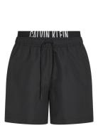 Medium Double Wb Badeshorts Black Calvin Klein