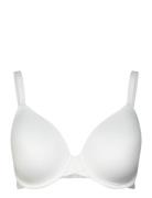 Ll Full Coverage Lingerie Bras & Tops Full Cup Bras White Calvin Klein