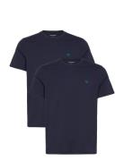 2 Pack Top Tops T-Kortærmet Skjorte Navy Emporio Armani