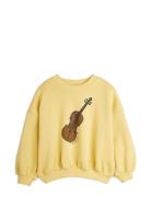 Violin Sp Sweatshirt Tops Sweatshirts & Hoodies Sweatshirts Yellow Min...