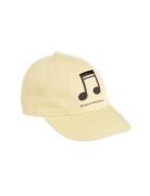 Note Emb Soft Cap Accessories Headwear Caps Yellow Mini Rodini