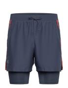 Ua Launch 5'' 2-In-1 Shorts Sport Shorts Sport Shorts Grey Under Armou...