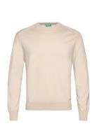 Sweater L/S Tops Sweatshirts & Hoodies Sweatshirts Beige United Colors...