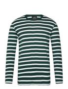 Trio Rib Tobias Tee Ls Tops T-Langærmet Skjorte Green Mads Nørgaard