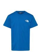 Teen S/S Simple Dome Tee Tops T-Kortærmet Skjorte Blue The North Face