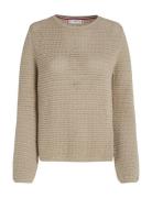 Pointelle Crochet Open-Nk Ls Swt Tops Knitwear Jumpers Green Tommy Hil...