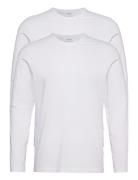 Emil 2-Pack Long Sleeve Designers T-Langærmet Skjorte White WOOD WOOD