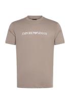 T-Shirt Designers T-Kortærmet Skjorte Beige Emporio Armani