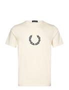 Textr Laurel Wreath Tee Tops T-Kortærmet Skjorte White Fred Perry