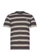 Fine Stripe T-Shirt Tops T-Kortærmet Skjorte Black Fred Perry