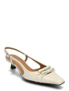 Sling Back Shoes Sling Backs Heeled Slingbacks White Billi Bi
