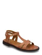 Sandals - Flat Flade Sandaler Brown ANGULUS