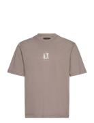 T-Shirt Tops T-Kortærmet Skjorte Brown Armani Exchange