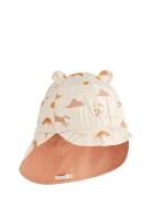 Gorm Reversible Sun Hat With Ears Solhat Beige Liewood