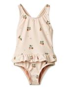 Amara Printed Swimsuit Badedragt Badetøj Beige Liewood