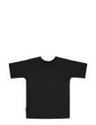 Unisex Long T-Shirt Tops T-Kortærmet Skjorte Black Gugguu