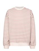 Striped Cotton-Blend Sweatshirt Tops Sweatshirts & Hoodies Sweatshirts...