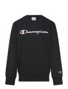 Crewneck Sweatshirt Tops Sweatshirts & Hoodies Sweatshirts Black Champ...