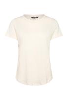 Linen-Blend Jersey Short-Sleeve Tee Tops T-shirts & Tops Short-sleeved...