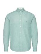 Reg Classic Poplin Banker Shirt Tops Shirts Casual Green GANT