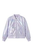 Nkfmolina Bomber Jacket Shiny Bomberjakke Purple Name It