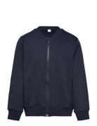 Jacket With Zipper Tops Sweatshirts & Hoodies Sweatshirts Navy Lindex