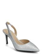 Alina Flex Sling Pump Shoes Sling Backs Heeled Slingbacks Silver Micha...