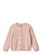 Knit Cardigan Maia Tops Knitwear Cardigans Pink Wheat