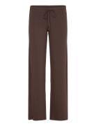Low Waist Trousers Pyjamasbukser Hyggebukser Brown Gina Tricot