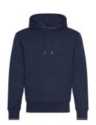 Tipped Hooded Sweatshirt Tops Sweatshirts & Hoodies Hoodies Navy Fred ...