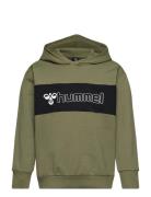 Hmlatlas Hoodie Sport Sweatshirts & Hoodies Hoodies Khaki Green Hummel