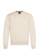 Pacello-L Tops Knitwear V-necks Beige BOSS