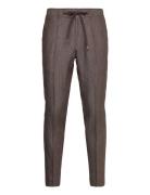 Pure Linen Pant Drawstring Bottoms Trousers Casual Brown Michael Kors