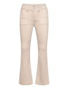 Trousers Woven Freja Twill Bottoms Trousers Beige Lindex