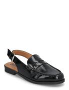 Biapop Slingback Loafer Nappalak Shoes Flat Loafers Black Bianco