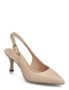 Lanz_Nto Shoes Sling Backs Heeled Slingbacks Beige UNISA