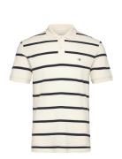 Striped Polo Designers Polos Short-sleeved Cream GANT