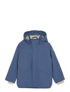 Jacket Solid Outerwear Shell Clothing Shell Jacket Blue En Fant