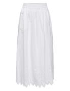 Onltulum Emb Maxi Skirt Wvn Skirts Maxi Skirts White ONLY