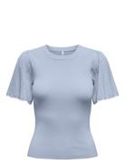 Onlanjelica Ss Detail O-Neck Knt Tops T-shirts & Tops Short-sleeved Bl...