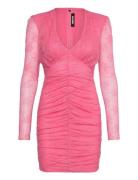 Lace Mini Ls Dress Kort Kjole Pink ROTATE Birger Christensen